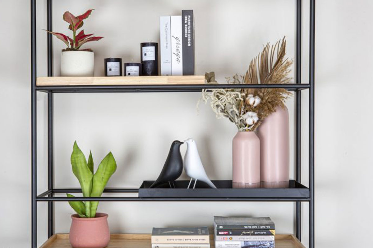 ספריות ברזל ועץ לעיצוב הבית