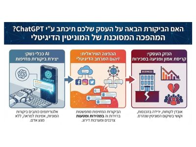 האם הביקורת הבאה על העסק שלכם תיכתב ע"י ChatGPT? המהפכה המסוכנת של המוניטין הדיגיטלי