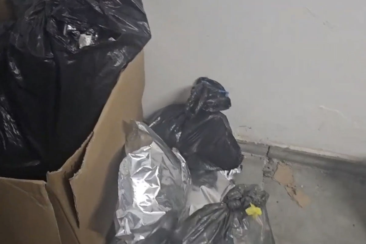 צפו בתיעוד- מחסן הסמים נחשף בחניון הקניון בחדרה